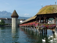 43315CrLeRoPe - Touring old Lucerne- The Chapel Bridge   Each New Day A Miracle  [  Understanding the Bible   |   Poetry   |   Story  ]- by Pete Rhebergen